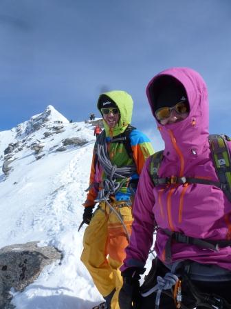 Fabian und Priska am Monte Leone