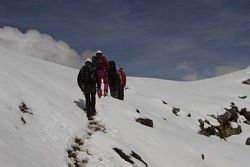 Schnee mitten im Sommer