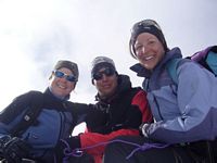 Myriam, Jonas und Priska auf dem Chly Lekihorn